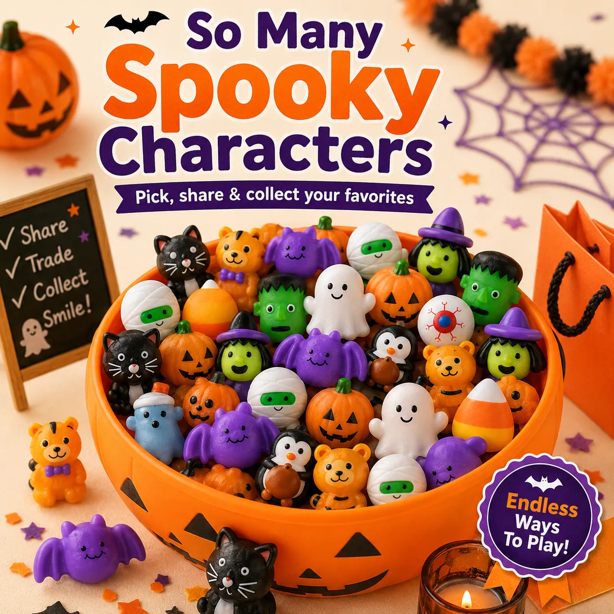 Spooky Halloween characters