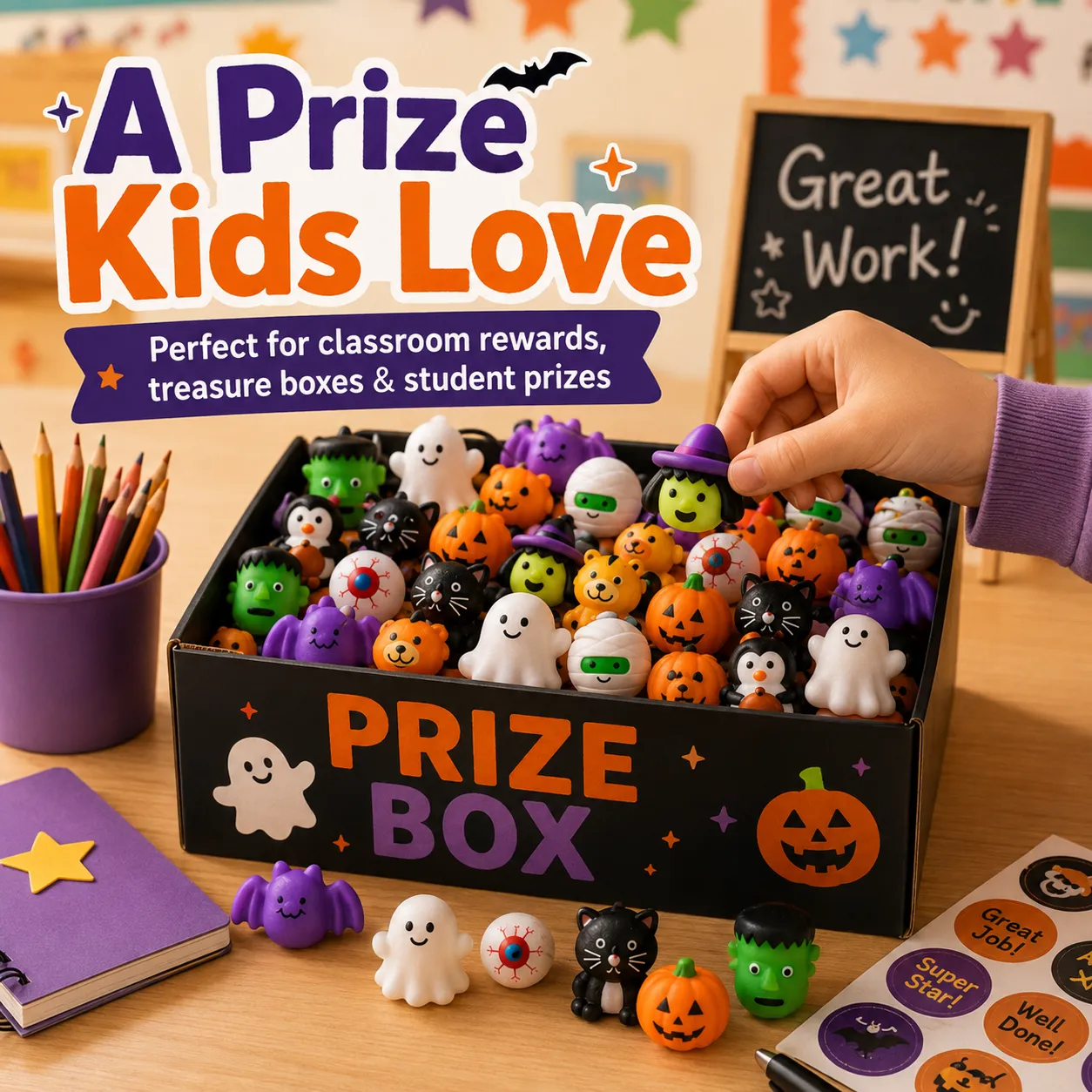 Classroom prize box Halloween toys